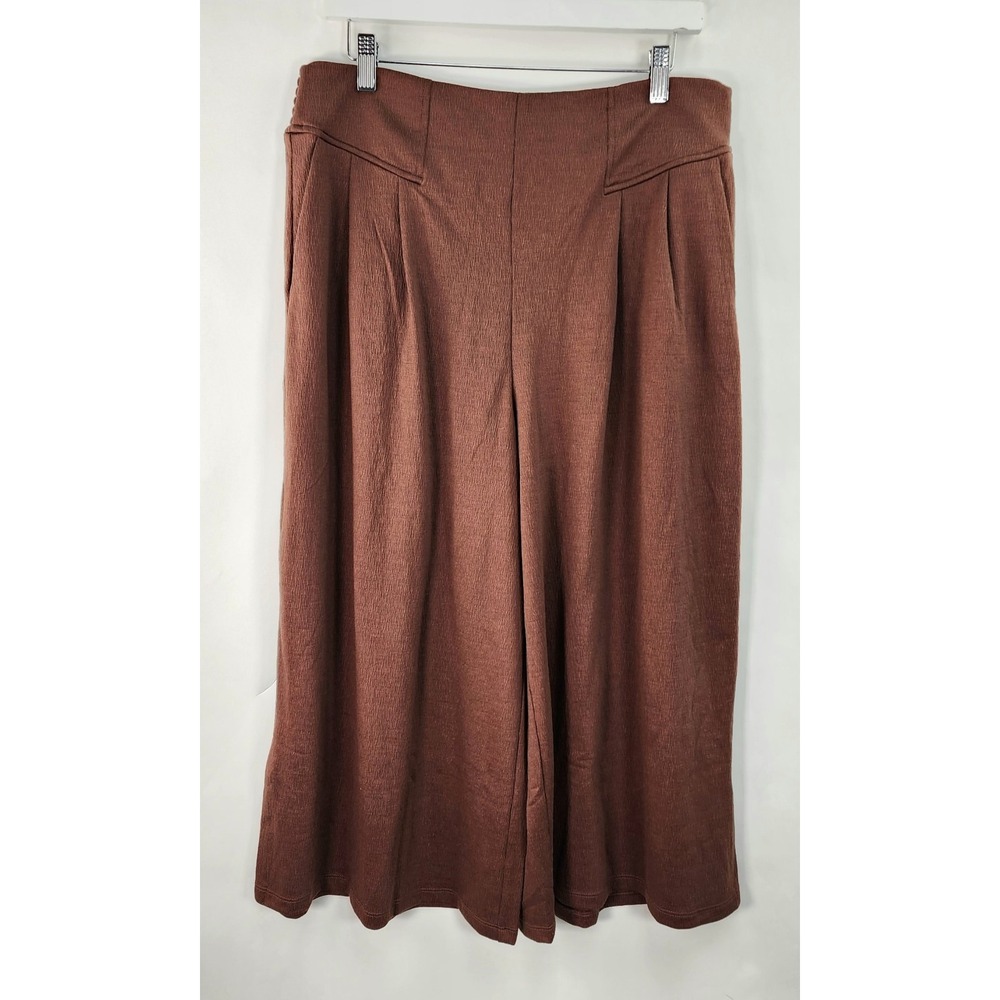Matilda Jane Clothing Pants Women's L Wide-Leg Enchanted Garden Alice Rust